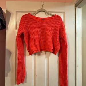 Charlotte Russe Bold Hot Pink Knit Sweater